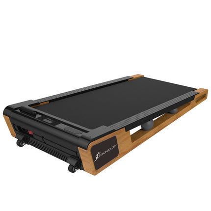 Strongology INCLINO 5° Incline Light Walnut Wood Finish Home and Office Quiet 2.0HP Adjustable Speed 1-6km/h Bluetooth  LED Display Treadmill - Fully Assembled