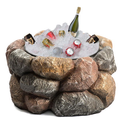 Centurion Supports Fireology SEYCHELLES Grand Garden and Patio Heater Fire Pit Brazier and Barbecue with Eco-Stone Finish - Grade A
