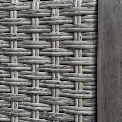 150L Underseat Storage Two-Seater Bench in Contemporary Grey Wash