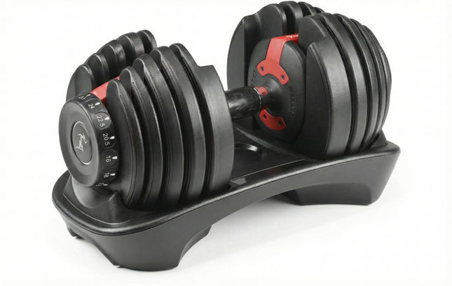 Strongology RELENTLESS24 Home Fitness Single Adjustable Smart Dumbbell from 2.5kg up to 24kg Training Weights
