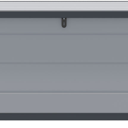 342 Litre Box Lift-up Lid Storage Container in Light Grey with Dark Grey Trim Organiser
