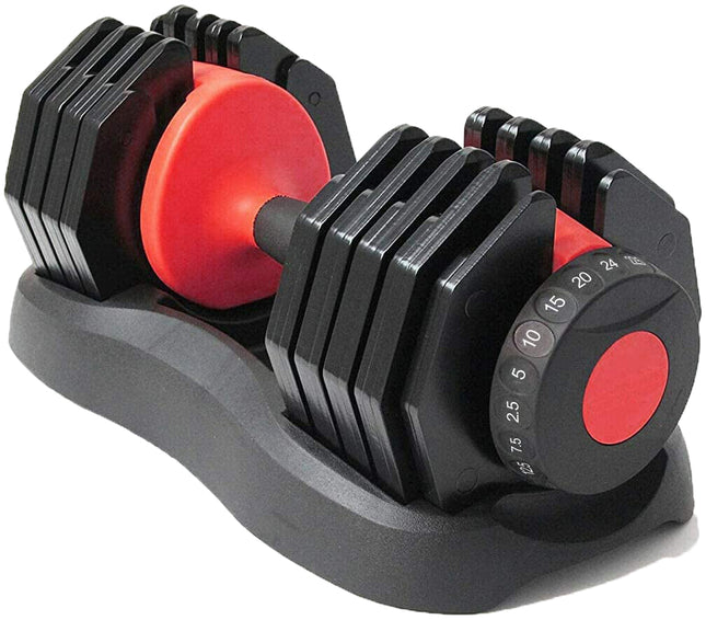Strongology Home Fitness Adjustable Smart Dumbbell from 2.5kg up to 24kg Training Weights - Grade A