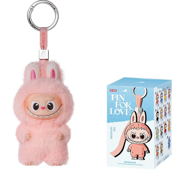 Pop Mart THE MONSTERS Pin for Love Series - Vinyl Plush Labubu Pendant (N-Z) - Single (1) Blind Box Collectable Toy - 100% Genuine with Money Back Guarantee