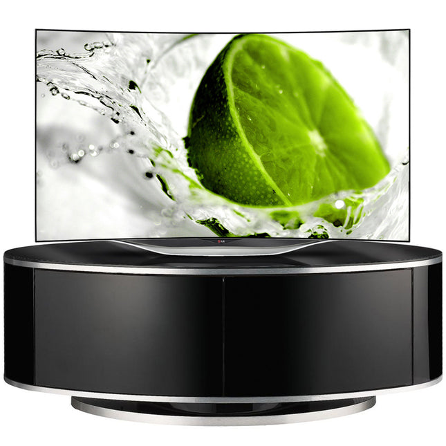 MDA Designs Luna Beam Thru Remote Friendy up to 50" LED/LCD/Plasma Gloss Black Luxury TV Cabinet Stand