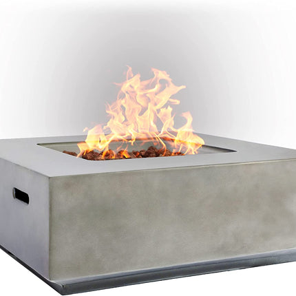 MDA Designs LOKI Light Grey Lavish Garden & Patio Gas Fire Pit with Eco-Stone Finish - Grade A