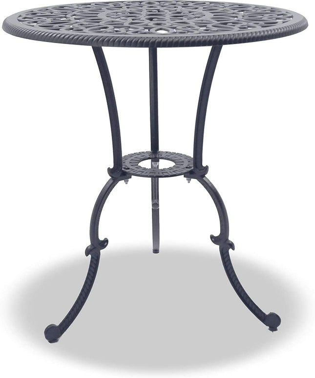 Centurion Supports BANGUI Grey Garden and Patio Cast Aluminium Bistro Table