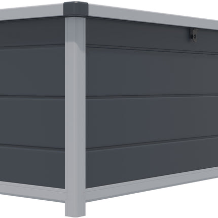 342 Litre Lift-up Lid Storage Container in Dark Grey with Light Grey Trim