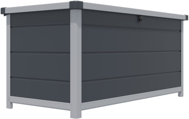 342 Litre Lift-up Lid Storage Container in Dark Grey with Light Grey Trim