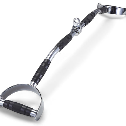 Strongology 100cm LAT BAR ATTACHMENT Multiple Triple Rubber Grips Target Multiple Areas Heavy Duty Gym Cable Pull Bar