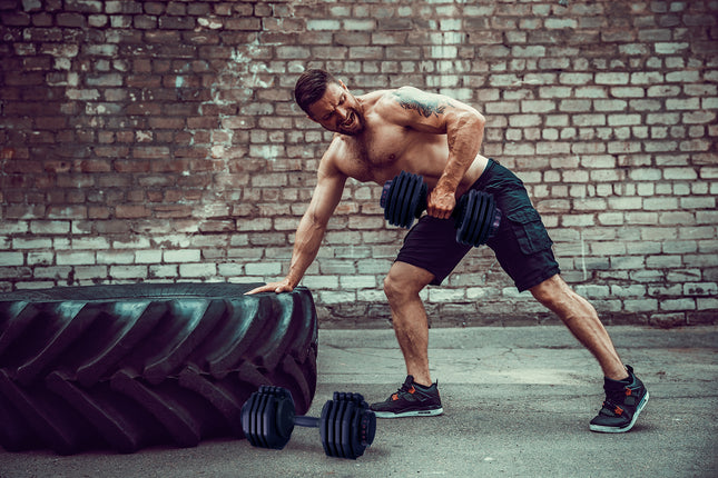 Strongology Smart Adjustable Dumbbell Home Fitness Dumbbell from 5kg to 40kg Single Black Training Weights - Grade A