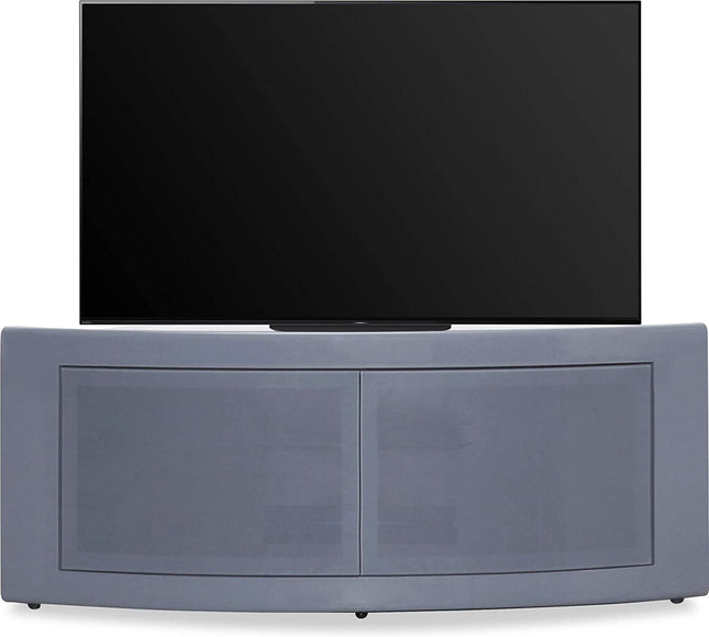 Centurion Supports PANGEA Grey Beam-Thru Curved Tru-Corner 32"-50" TV Cabinet - Grade A