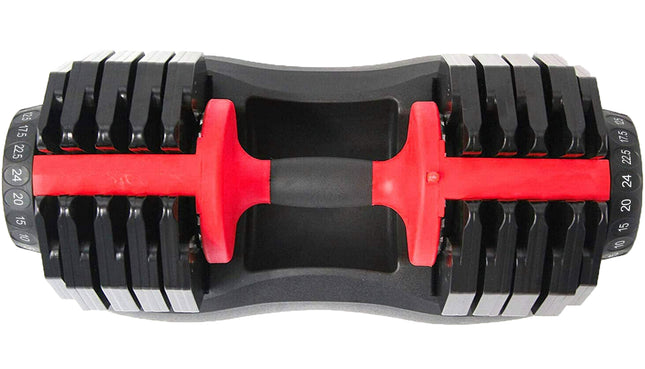 Strongology Home Fitness Adjustable Smart Dumbbell from 2.5kg up to 24kg Training Weights - Grade A