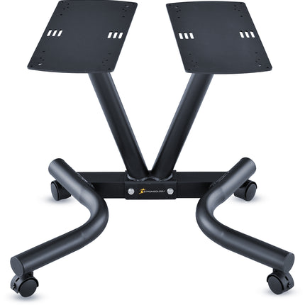 Strongology 40kg Adjustable Dumbbell Pair with Free Durable Steel Adjustable 40kg Dumbbell Floor Stand