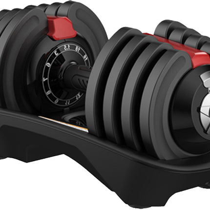 Strongology ELEMENT18 Home Fitness Black and Red Adjustable Smart Dumbbell from 1.5kg up to 18kg Training Weights
