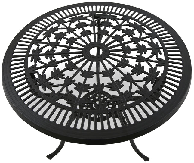 Centurion Supports TABREEZ Garden and Patio Black Cast Aluminium Bistro Table