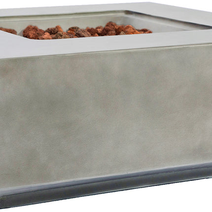 MDA Designs LOKI Light Grey Lavish Garden & Patio Gas Fire Pit with Eco-Stone Finish - Grade A