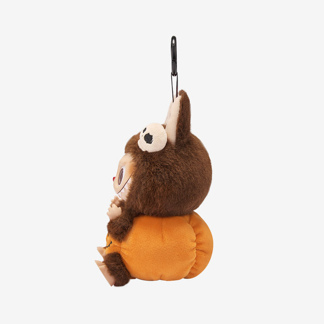 Pop Mart Happy Halloween Party Series - Labubu Sitting Pumpkin Vinyl Plush Pendant - Single Box - 100% genuine with Money Back Guarantee