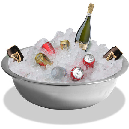Centurion Supports Fireology Collection Handy Sturdy Stainless Steel Ice Bucket Bowl - For Use with All Fireology Fire Pit Stands