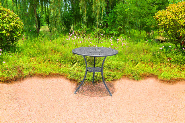 Centurion Supports POSITANO Garden and Patio Grey Cast Aluminium Bistro Table