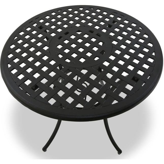 Centurion Supports PREGO Garden and Patio Black Cast Aluminium Bistro Table