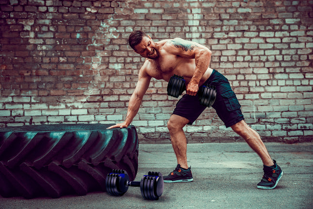 Strongology Predator 20 Home Fitness Adjustable Smart Single Dumbbell up to 20kg Training Weights in Black - Grade A