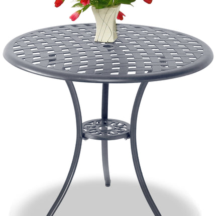Centurion Supports OSHOWA Garden and Patio Grey Cast Aluminium Bistro Table