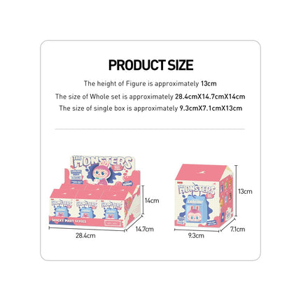 Pop Mart THE MONSTERS Wacky Mart Squishy Charm Series Blind Box Random Design Action Figures Collectible Toys - 100% Genuine Money Back Guarantee