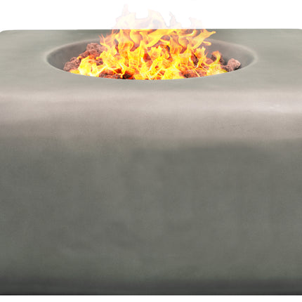 Centurion Supports Fireology ADELPHI Dark Grey Lavish Garden and Patio Gas Fire Pit with Eco-Stone Finish - Fully Assembled