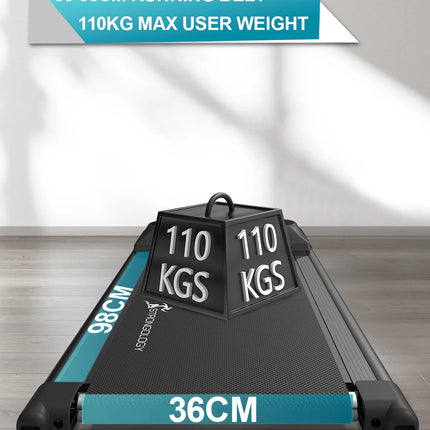 Strongology EVOLUTION Quiet 2.0HP Adjustable Speed 1-6km/h Slim LED Treadmill - Grade A