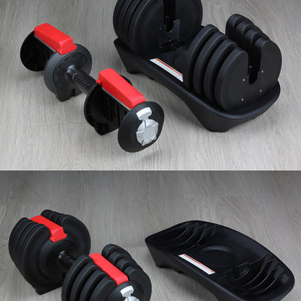 Strongology ELEMENT18 Home Fitness Black and Red Adjustable Smart Dumbbell from 1.5kg up to 18kg Training Weights