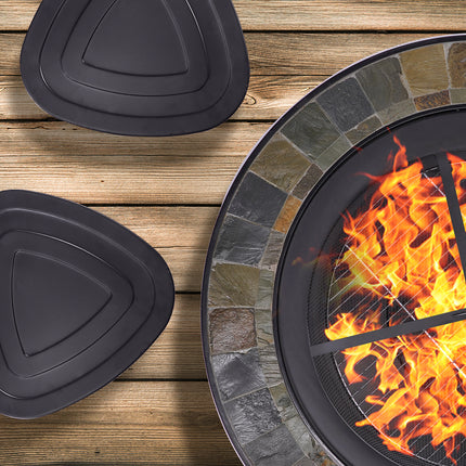 Centurion Supports Fireology CORDOVA Set Garden and Patio Round Heater, Fire Pit, Brazier, Table, Barbecue and Ice Bucket