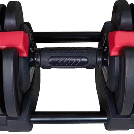Strongology ELEMENT18 Black and Red Home Fitness Smart Adjustable Dumbbell from 1.5kg up to 18kg Training Weights Pair