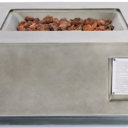 MDA Designs LOKI Light Grey Lavish Garden & Patio Gas Fire Pit with Eco-Stone Finish - Grade A