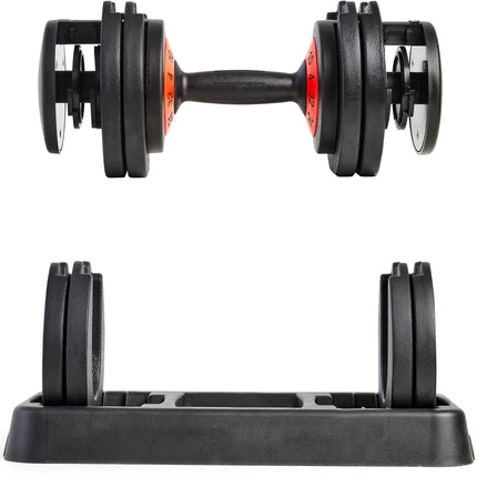 Strongology Tundra 32 Home Fitness Adjustable Smart Dumbbell from 4kg to 32kg Training Weights Single