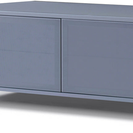 MDA Designs CORVUS Corner-Friendly Grey BeamThru Glass Doors with Grey Profiles Contemporary Cabinet for Flat Screen TVs up to 50"
