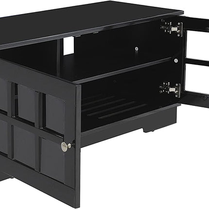 MDA Designs HAMILTON Black Traditional TV Cabinet for Flat Screens up to 55"