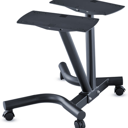 Strongology Durable Steel Adjustable Dumbbell Universal Floor Stand, Space Saver Adjustable Weights Rack