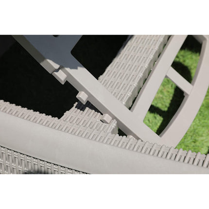 Centurion Supports MALDIVES Greige Prestigious Outdoor Rattan-Style Adjustable Sun Lounger Pair - Grade A