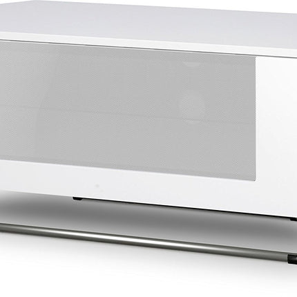 Centurion Supports Hampshire Corner-Friendly Gloss White with White Beam-Thru Remote Friendly Door 26"-50" Flat Screen TV Cabinet