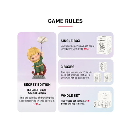 Pop Mart HIRONO x Le Petit Prince Series Single Blind Box Random Design Action Figures Collectible Toys - 100% Genuine Money Back Guarantee