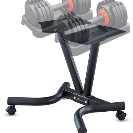 Strongology Durable Steel Adjustable Dumbbell Universal Floor Stand, Space Saver Adjustable Weights Rack