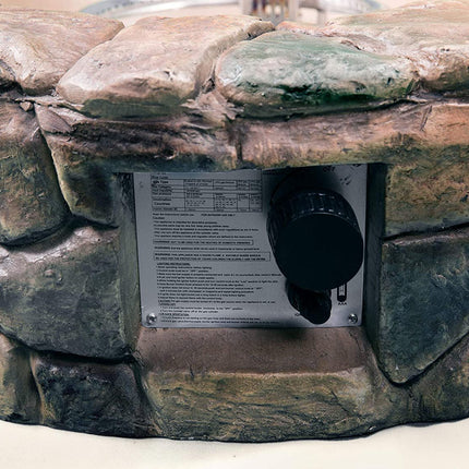 Centurion Supports Fireology KALUYA Bronze Lavish Garden and Patio Gas Fire Pit with Eco-Stone Finish - Fully Assembled