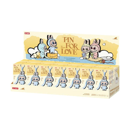 Pop Mart THE MONSTERS Pin for Love Series - Vinyl Plush Labubu Pendant (A-M) - Box Set of 14 Collectable Toys