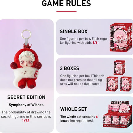 Pop Mart SKULLPANDA - Winter Symphony Series, Blind Box Figurine, Random Design Action Figures Collectible Toys - 100% Genuine with Money Back Guarantee