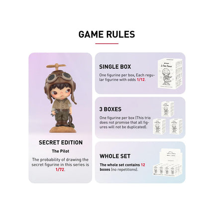 Pop Mart HIRONO x Le Petit Prince Series Single Blind Box Random Design Action Figures Collectible Toys - 100% Genuine Money Back Guarantee