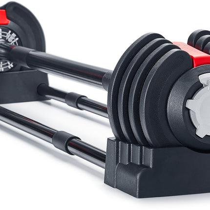 Strongology ELEMENT19 Home Fitness Black and Red Adjustable Smart Barbell from 2kg up to 19kg Training Weights - Grade A