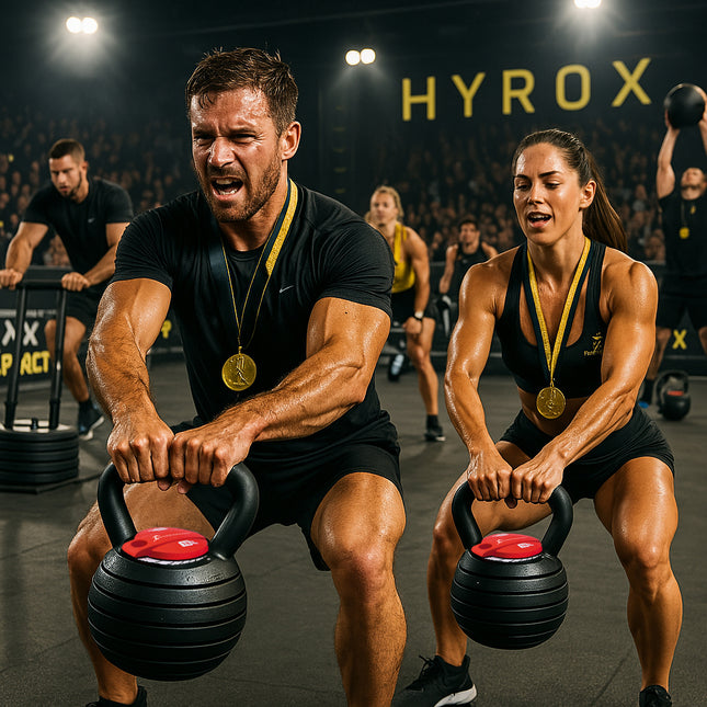 Strongology HERCULES18 7-in-1 Adjustable Smart Kettlebell up to 18kg Black with Red Dial Home Fitness Gym Equipment