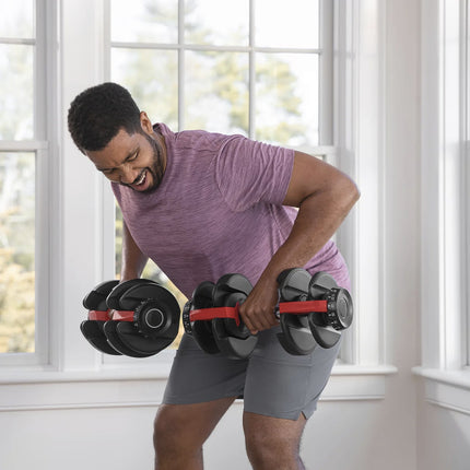 Strongology Home Fitness Pair Adjustable Smart Dumbbell from 2.5kg up to 24kg Training Weights