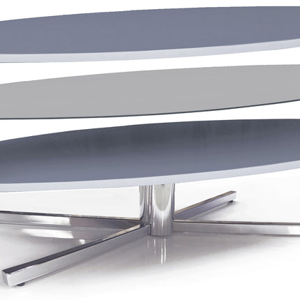 MDA Designs Orbit 1100GG Grey TV Stand with Grey Elliptic Sides for Flat Screen TVs up to 55"