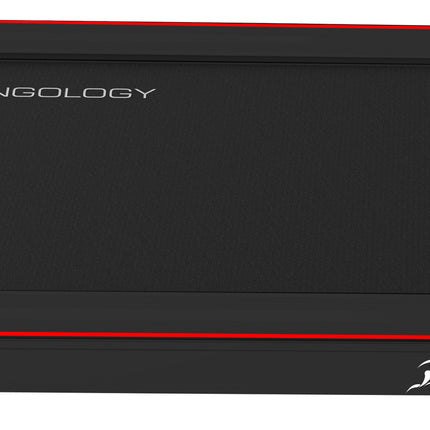 Strongology MOTIONIC BLACK Home and Office Ultra Quiet Adjustable Speed 1-8km/h Slimline 2.5HP Bluetooth Treadmill with LED Display - Fully Assembled